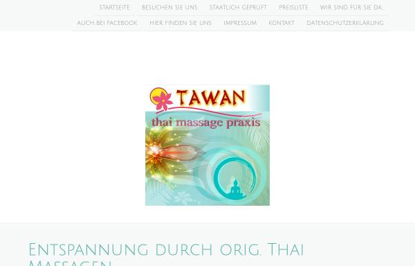 Vorschau von www.tawan-bruehl.de, WangLuang-Thaimassage