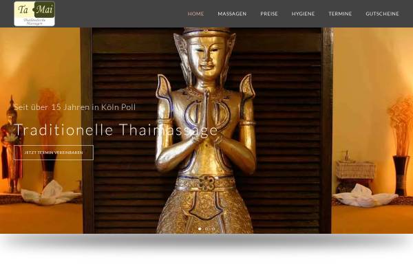 Vorschau von www.ta-mai.de, Ta Mai - Thailändische Massagen