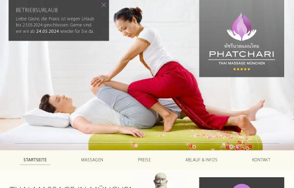 Vorschau von www.phatchari-massage.de, Phatchari Thai Massage