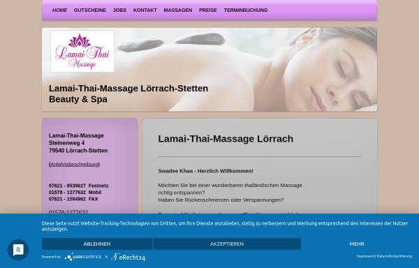 Vorschau von www.lamai-thai-massage.de, Lamai-Thai-Massage