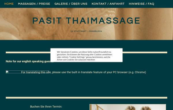 Vorschau von www.pasit-thaimassage.de, Pasit Thaimassage