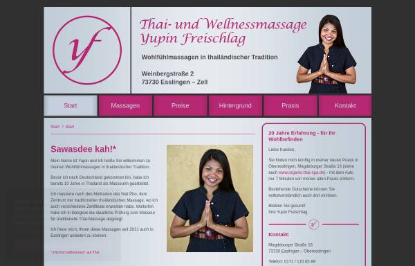 Thai- und Wellnessmassage Yupin Freischlag