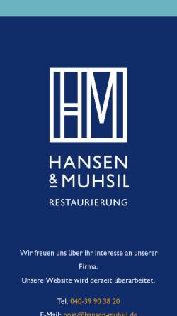 Vorschau der mobilen Webseite www.hansen-muhsil.de, Hansen & Muhsil