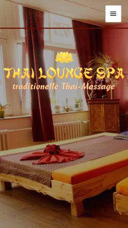 Vorschau der mobilen Webseite www.thai-lounge-spa.de, Thai Lounge Spa