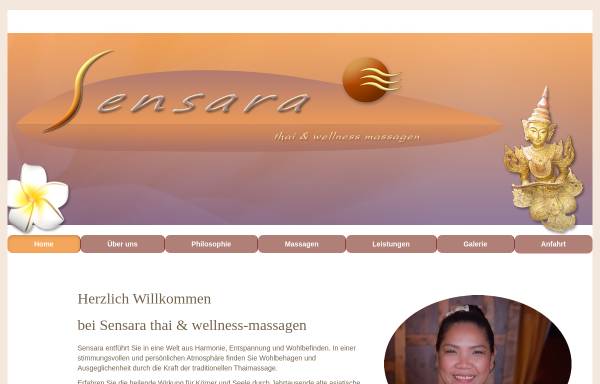 Vorschau von www.sensara.de, Sensara thai und wellness massagen