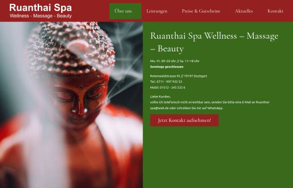Vorschau von www.ruanthai-spa.de, Ruanthai Spa Wellness-Massage-Beauty