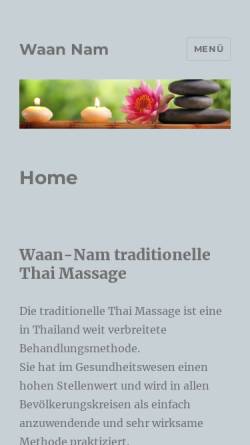 Vorschau der mobilen Webseite www.waan-nam.de, Waan-Nam