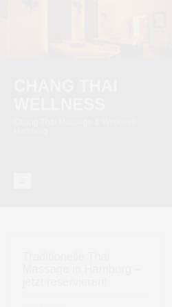 Vorschau der mobilen Webseite www.changthaiwellness.de, Chang Thai Chang Thai Wellness