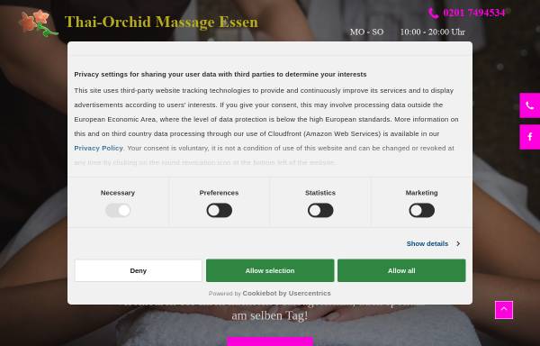 Vorschau von www.thai-massage-essen.com, Thai-Orchid Massage