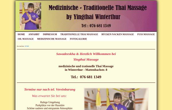 Vorschau von www.thai-massage-winterthur.ch, Yinthai Traditionelle Thai Massagen Winterthur