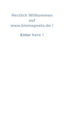 Vorschau der mobilen Webseite www.biomagneta.de, Biomagneta