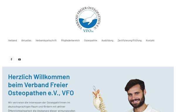 Vorschau von www.vfo.de, VFO - Verband Freier Osteopathen e.V.