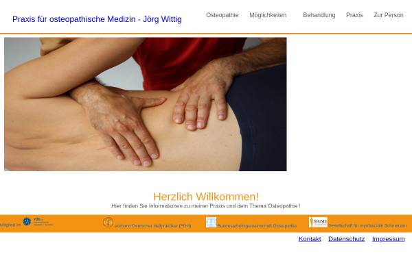 Vorschau von www.osteopathie-wittig.de, Jörg Wittig