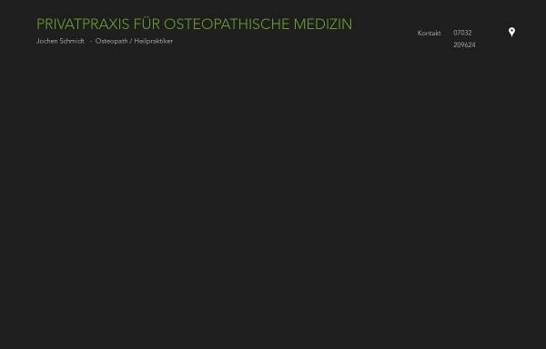 Vorschau von www.praxis-fuer-osteopathie.eu, Jochen Schmidt