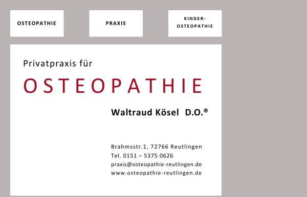 Vorschau von www.osteopathie-reutlingen.de, Waltraud Kösel D.O.