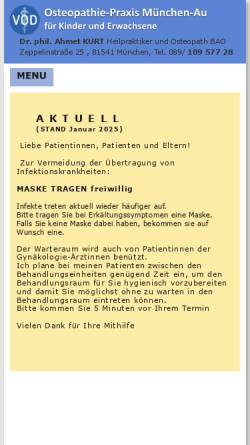 Osteopathie Praxis in der Au, Dr. Ahmet Kurt