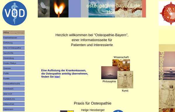 Vorschau von www.osteopathie-bayern.de, Osteopathie Bayern