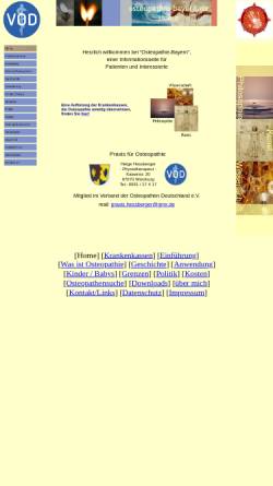 Vorschau der mobilen Webseite www.osteopathie-bayern.de, Osteopathie Bayern
