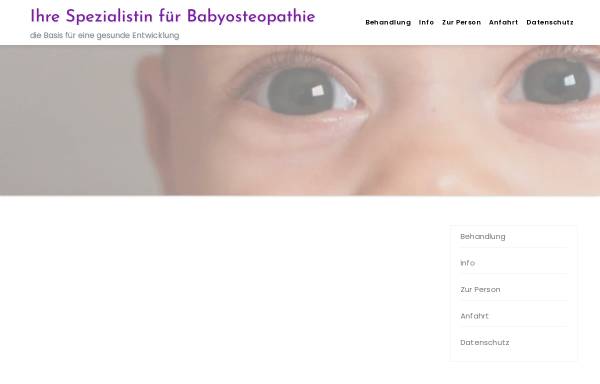 Vorschau von www.babyosteopathy.com, Baby und Kinder Osteopathie