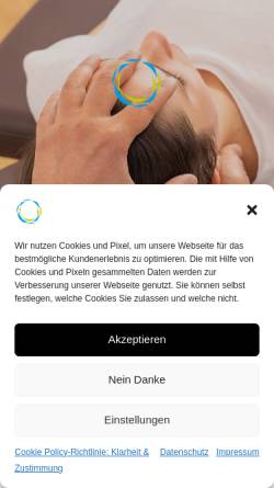 Vorschau der mobilen Webseite osteopathie-butt-muenchen.de, Naturheilpraxis für Osteopathie Zubair Butt