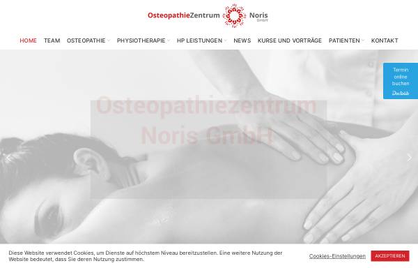 Vorschau von www.osteopathiezentrum-noris.de, Osteopathie Zentrum Noris