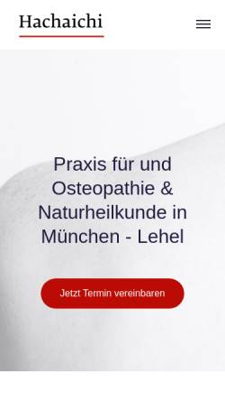 Vorschau der mobilen Webseite www.heilpraxxis.de, Osteopathie München-Mitte