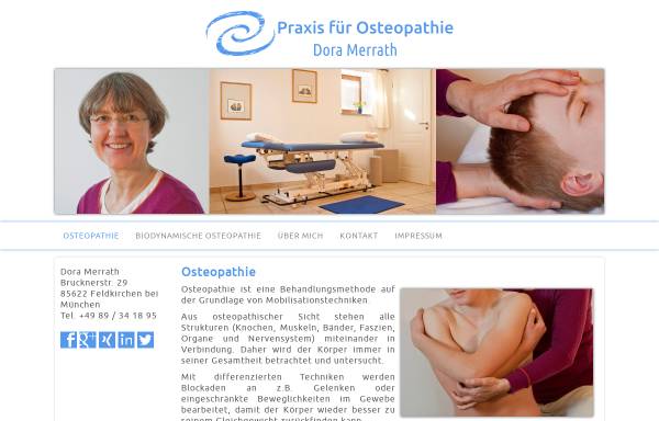 Vorschau von www.osteopathie-muenchen-ost.de, Dora Merrath