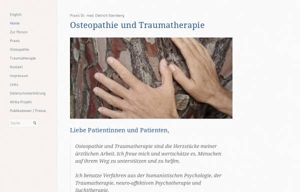 Vorschau von www.sternberg-osteopathie.de, Dr. med. Dietrich Sternberg