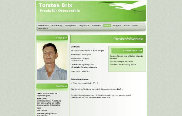 Vorschau von www.osteopathie-brix.de, Torsten Brix