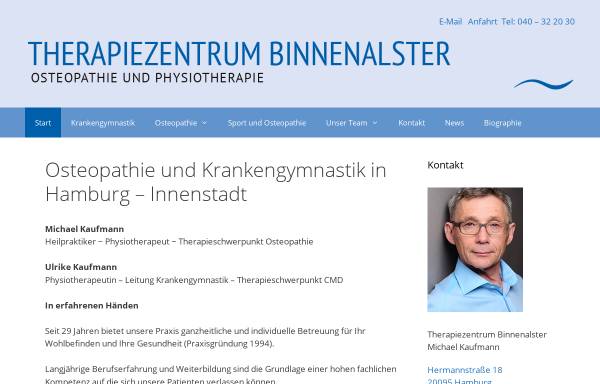 Vorschau von www.osteopathie-hh.de, Therapiezentrum Binnenalster Michael Kaufmann