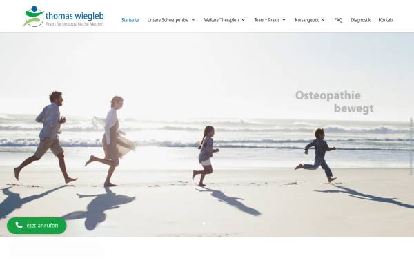 Vorschau von osteopathie-wiegleb.de, Thomas Wiegleb