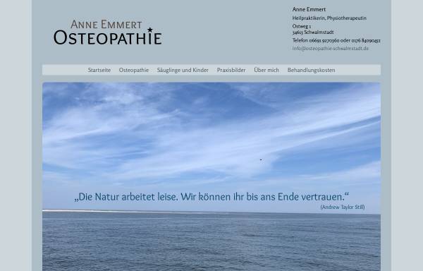 Vorschau von www.osteopathie-schwalmstadt.de, Anne Emmert