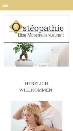 Vorschau der mobilen Webseite www.osteo-gross-gerau.de, Elise Moosmüller-Leurent