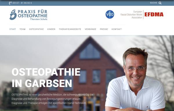 Vorschau von osteopathie-garbsen.de, Praxis für Osteopathie Thorsten Schulz