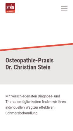 Vorschau der mobilen Webseite www.osteopath-hannover.com, Dr. med. Christian Stein