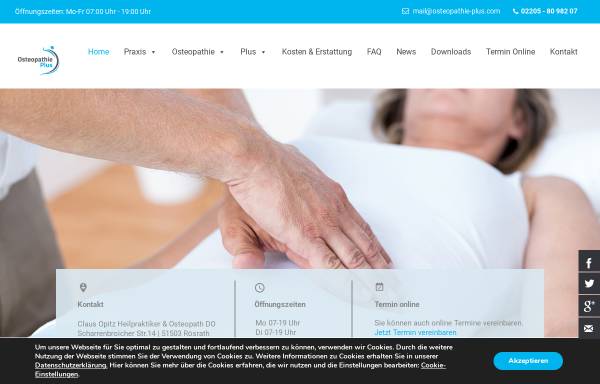 Vorschau von www.osteopathie-opitz.de, Praxis für Osteopathie und Naturheilkunde