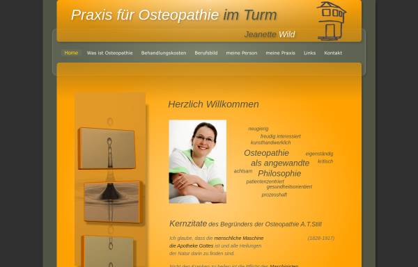 Vorschau von www.osteopathie-im-turm.de, Praxis für Osteopathie im Turm - Jeanette Verse