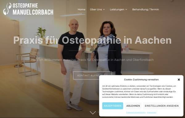 Vorschau von www.osteopathie-corbach.de, Osteopathie Praxis Corbach
