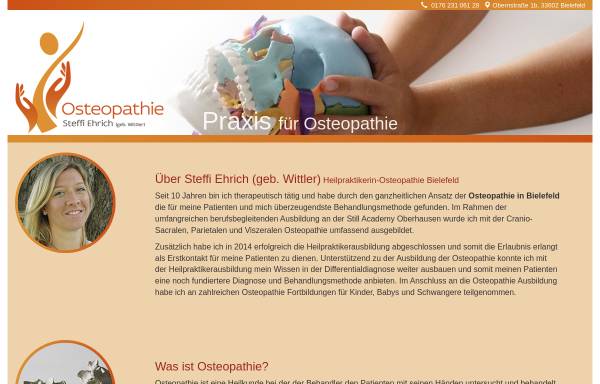 Vorschau von www.altstadt-osteopathie.de, Steffi Ehrlich - Praxis für Osteopathie