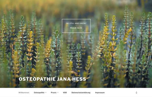 Praxis für Osteopathie Jana Hess