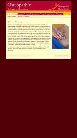 Vorschau der mobilen Webseite www.leipzig-osteopathie.de, Osteopathie für Kinder und Erwachsene