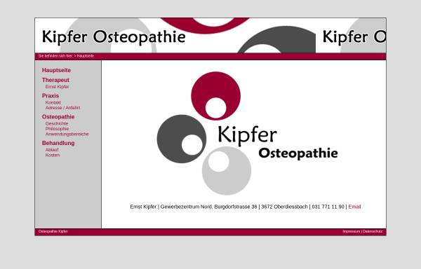 Vorschau von www.osteopathie-kipfer.ch, Osteopathie Kipfer