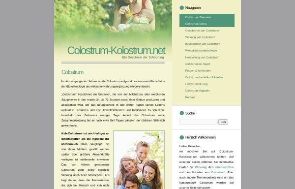 Vorschau von www.colostrum-kolostrum.net, Colostrum