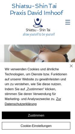 Vorschau der mobilen Webseite www.shiatsu-shintai.ch, Shiatsu-Shin Praxis