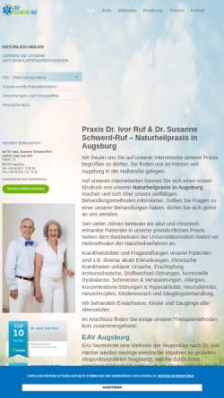 Vorschau der mobilen Webseite www.ruf-schwerd.de, Praxis Dr. Ruf, Dr. Schwerd-Ruf
