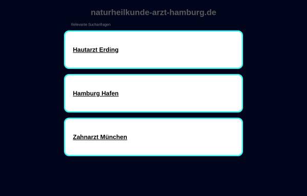 Vorschau von www.naturheilkunde-arzt-hamburg.de, Dr. med. Jens-Michael Wüstel