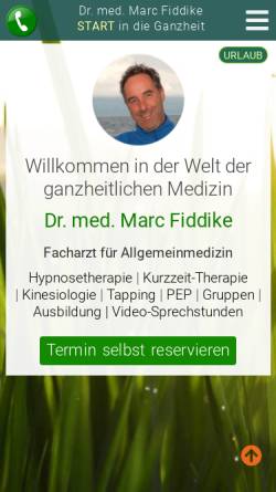 Vorschau der mobilen Webseite www.ganzheitsarzt.de, Dr. med. Marc Fiddike