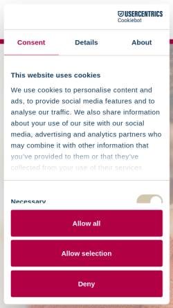 Vorschau der mobilen Webseite www.arcadia-praxisklinik.de, Arcadia-Praxisklinik