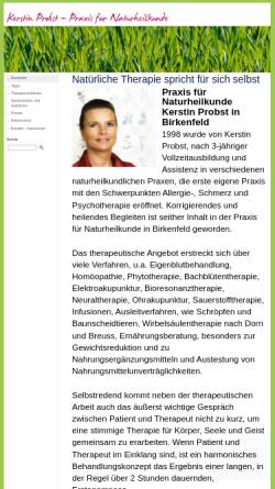 Vorschau der mobilen Webseite www.kerstin-probst.de, Kerstin Probst