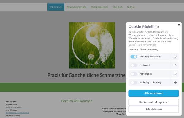 Vorschau von www.schmerz-heilpraktikerin.de, Praxis für ganzheitliche Schmerztherapie